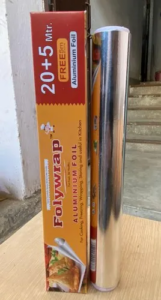 25 meter folywrap aluminium foil roll