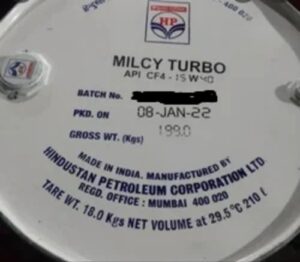 Hp Milcy Turbo 15w40 Api Cf4 1 hp milcy turbo 15w40 api cf4