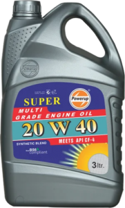 Powerup Super 20w-40 Cf-4 Synthetic Bland Multi-grade Cars Engine Oil 3l 1 powerup super 20w 40 cf 4 synthetic bland multi grade cars engine oil 3l