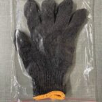 35 gram grey cotton knitted hand gloves