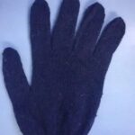 blue knitted hand gloves 40 gram