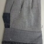 grey jeans cotton safety hand gloves