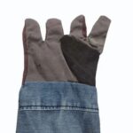 jeans cloth hand gloves