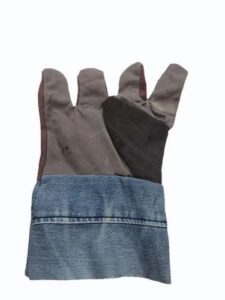 jeans cloth hand gloves