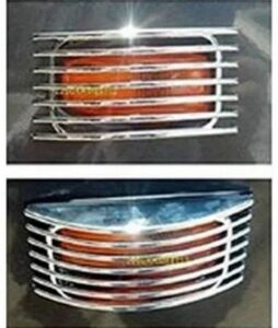 car side indicator jaali cover chrome grill car accessories set of 2