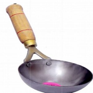 cast iron tadka pan or chinese wok pan