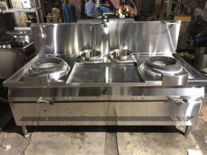 chinese wok with blower burner