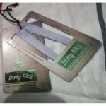 grey printed jeans hanging tags