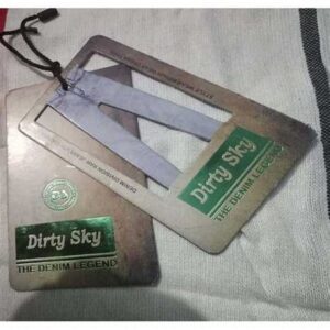 Grey Printed Jeans Hanging Tags 1 grey printed jeans hanging tags