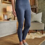 ladies light blue ankle length leggings
