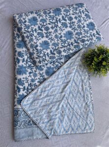 printed cotton dohar quilt