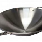 stainless steel wok with lid