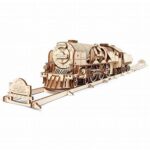 ugears v express steam train with tender diy train model