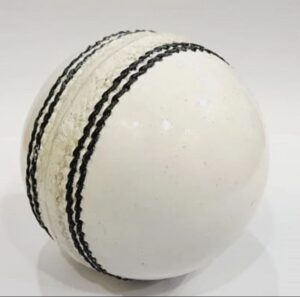 white 2 piece leather cricket balls
