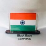 6 x 9 cm black base acrylic flag