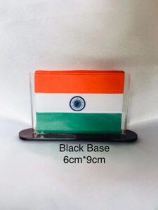 6 x 9 cm black base acrylic flag