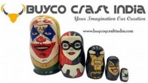 buyco indian wooden toys nesting doll stacking russian matryoshka handicraft items for home decor