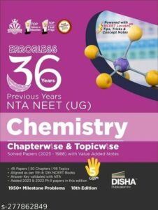 errorless 36 previous years nta neet ug chemistry chapter wise topic wise solved papers 2023 1988 with value added notes 18th edition pyqs question bank free size