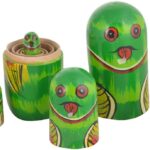wooden painted russian nesting dolls