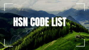 hsn code list