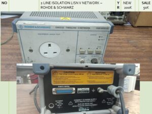 line isolation network rohde and schwarz